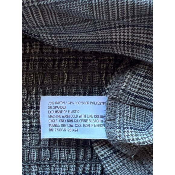 Wild Fable Womens Plaid Cropped Tank Top with Adjustable Straps Gray Large - Picture 5 of 5